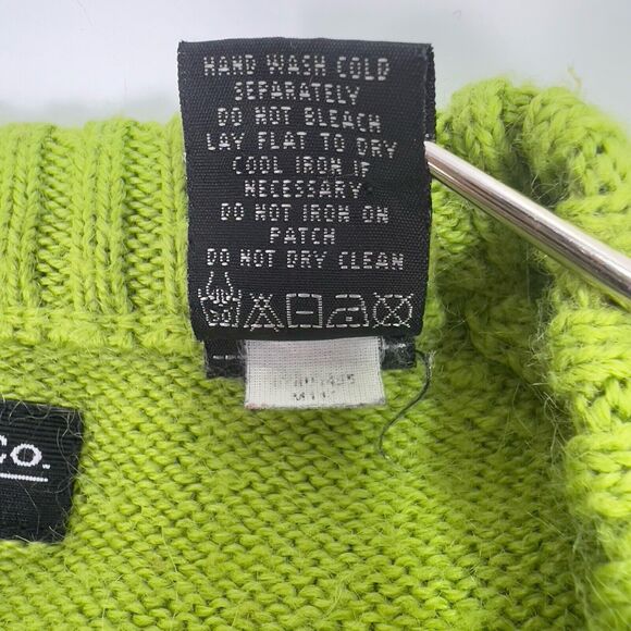 Enyce Wool Blend Sweater Men’s XL Tall Harry Styles‎ Argyle Green Orange Gray - Picture 8 of 11